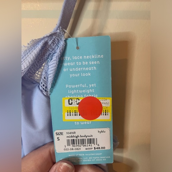 Assets by Spanx Light Blue Shaping Bodysuit - Picture 4 of 8